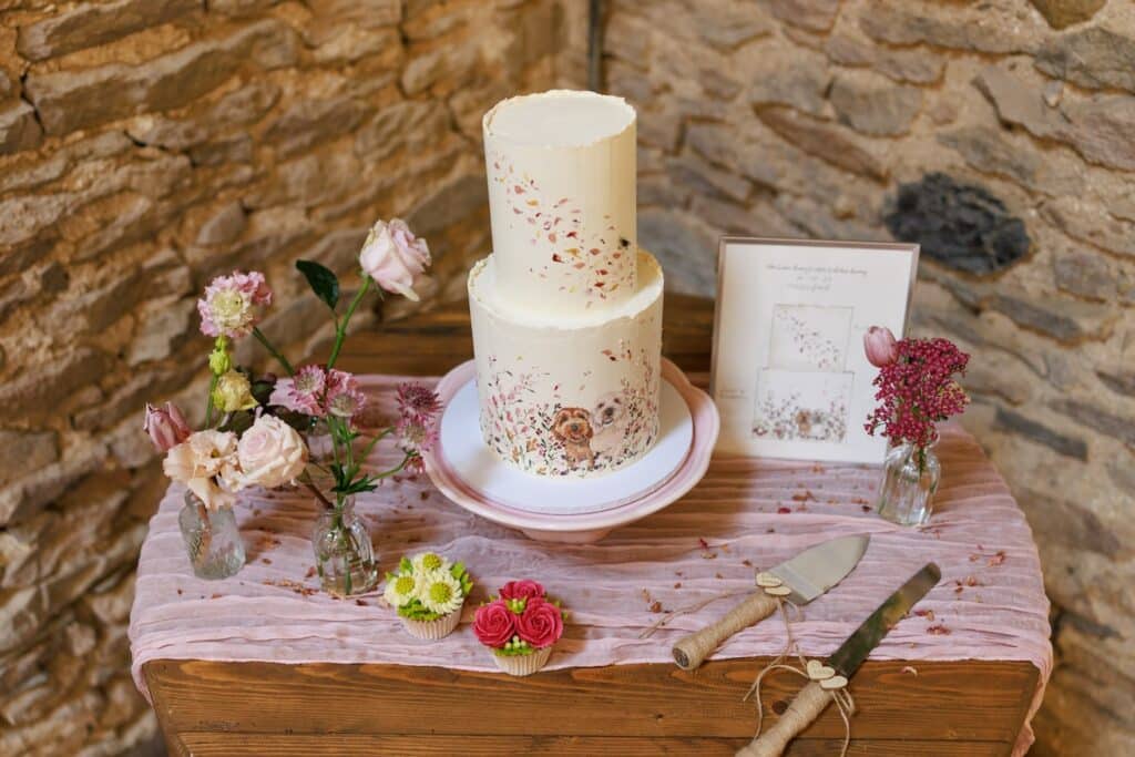 Holesfoot Wedding speeches in the barn